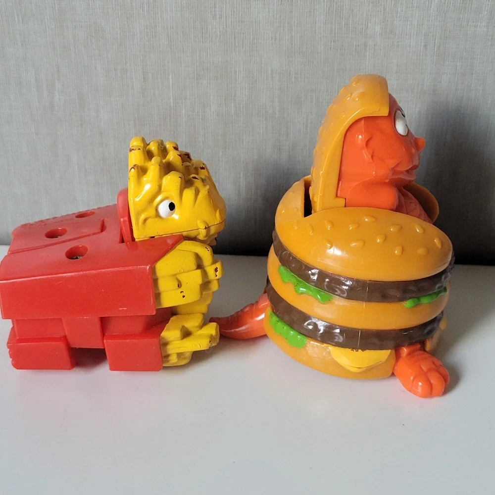 McDonalds Changeables Toys Kids OS Multicolor Good 1990 Vintage McRobots Retro